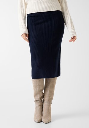 Jupe crayon - dunkelblau