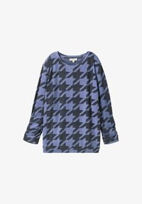 Selected, blue houndstooth design