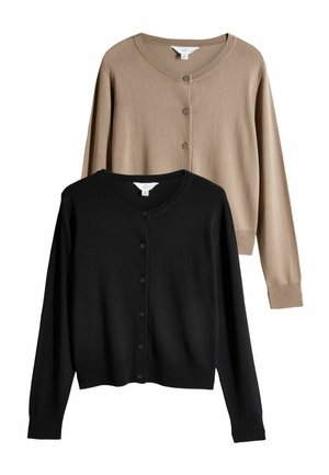 REGULAR FIT - 2 PACK - Cardigan - black neutral
