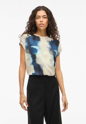 VIELLETTE S/S FULL - Print T-shirt - navy blazer