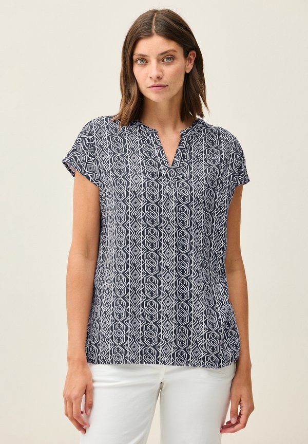 GEMUSTERTES - Bluse - blau