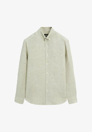 Massimo Dutti, 100% cool wool suit blazer - Hemd - mottled dark green