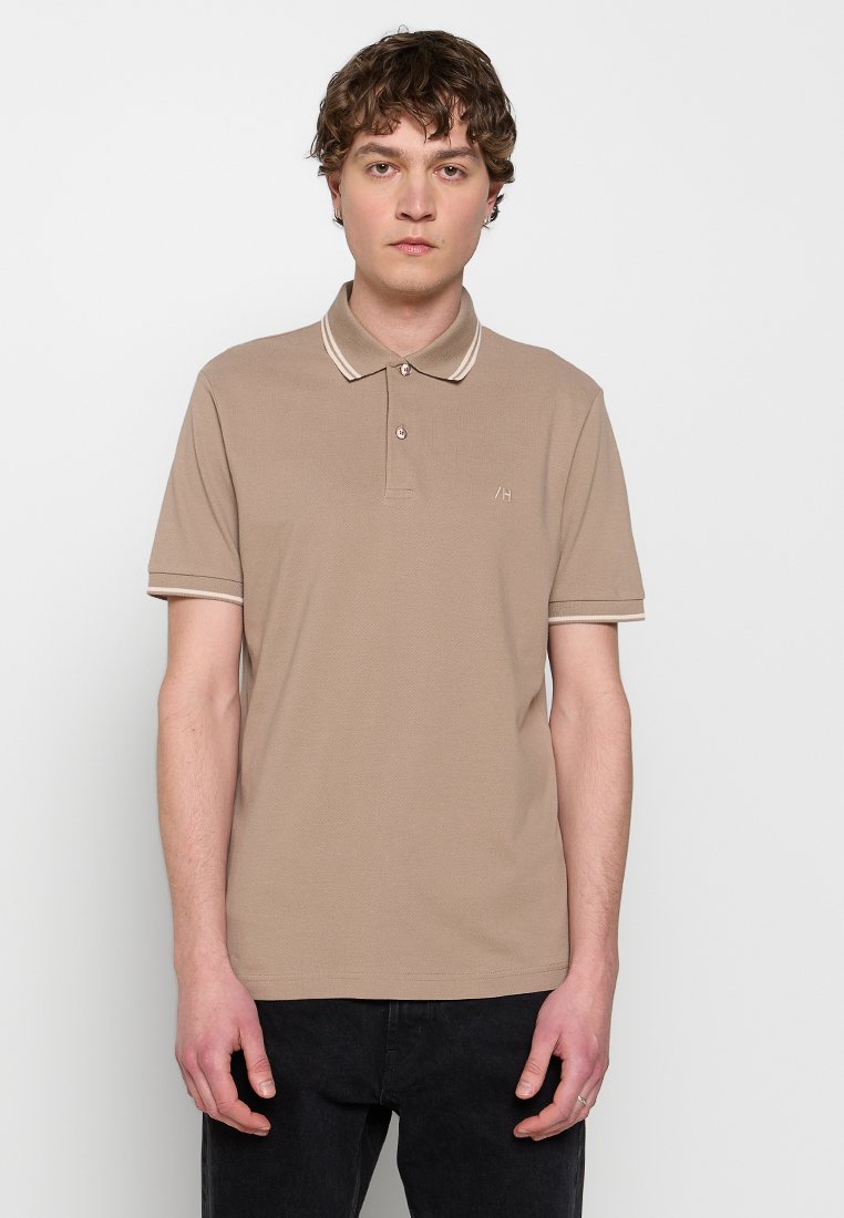 Selected Homme Poloshirt lichtbruin Selected Homme Poloshirt lichtbruin