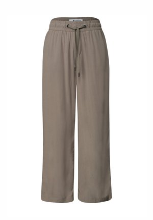 Street One, HIGH WAIST WIDE LEG HOSE IM LOOSE FIT - Pantalon classique - dark tumbled beige