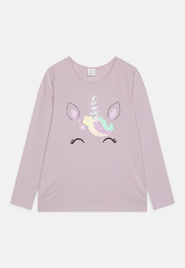 UNICORN FACE - Long sleeved top - light dusty lilac