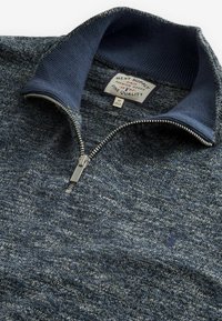 Next MARL ZIP NECK JUMPER - Pulóver - navy blue