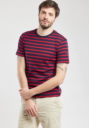 Armor lux MORGAT MARINIÈRE - T-shirt imprimé - navire/braise
