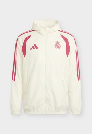 adidas Performance, REAL MADRID 26/27 TIRO26 COMPETITION ALL WEATHER JACKET - Klubiriided - ivory/wild pink