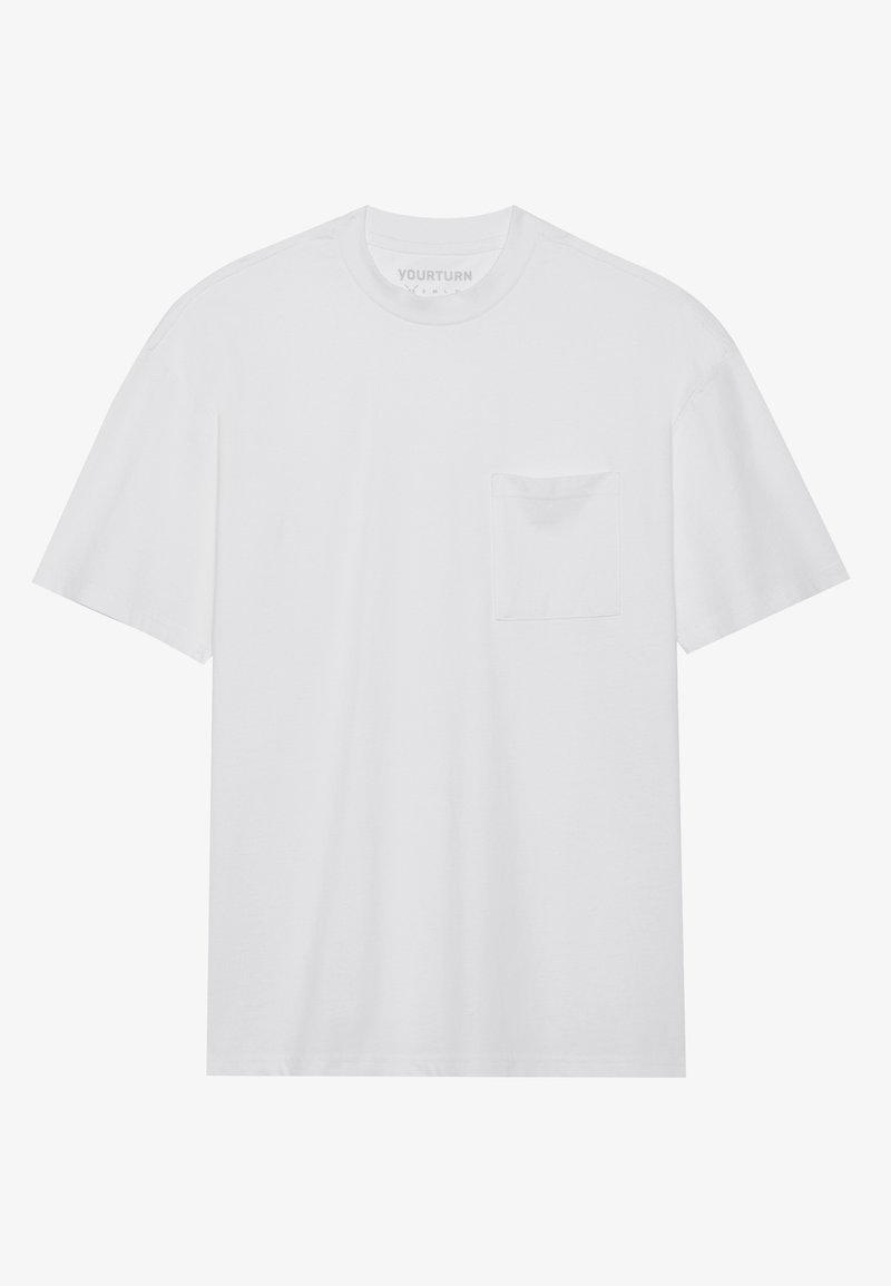 YOURTURN T-shirt basic wit YOURTURN T-shirt basic wit