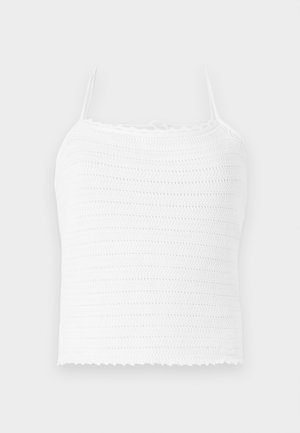 Abercrombie & Fitch APRON TIE BACK - Top - beige