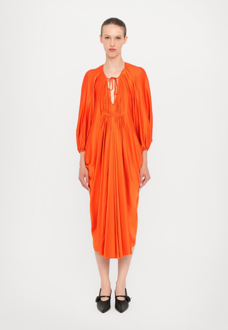 remi long sleeve gathered maxi dress FARM Rio Long Sleeve Maxi Dress