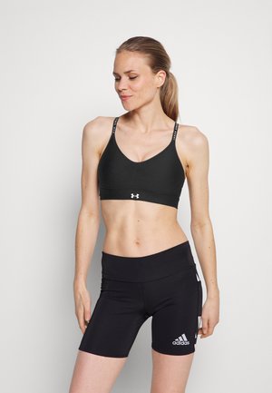 INFINITY COVERED LOW - Light support sports bra - black/white