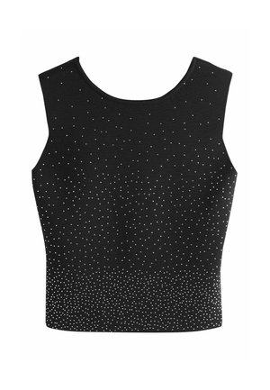 REGULAR FIT - BACKLESS   - Felső - black sparkle