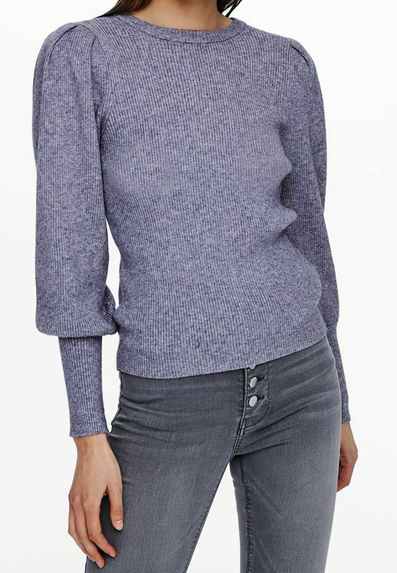 ONLY Stickad tröja - purple