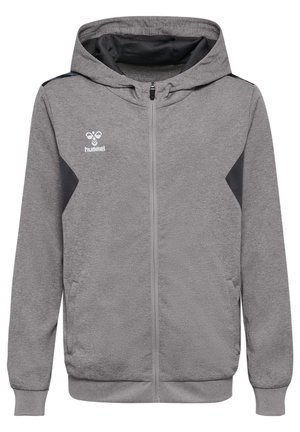 HMLAUTHENTIC PL ZIP HOODIE  - Træningsjakke - grey melange