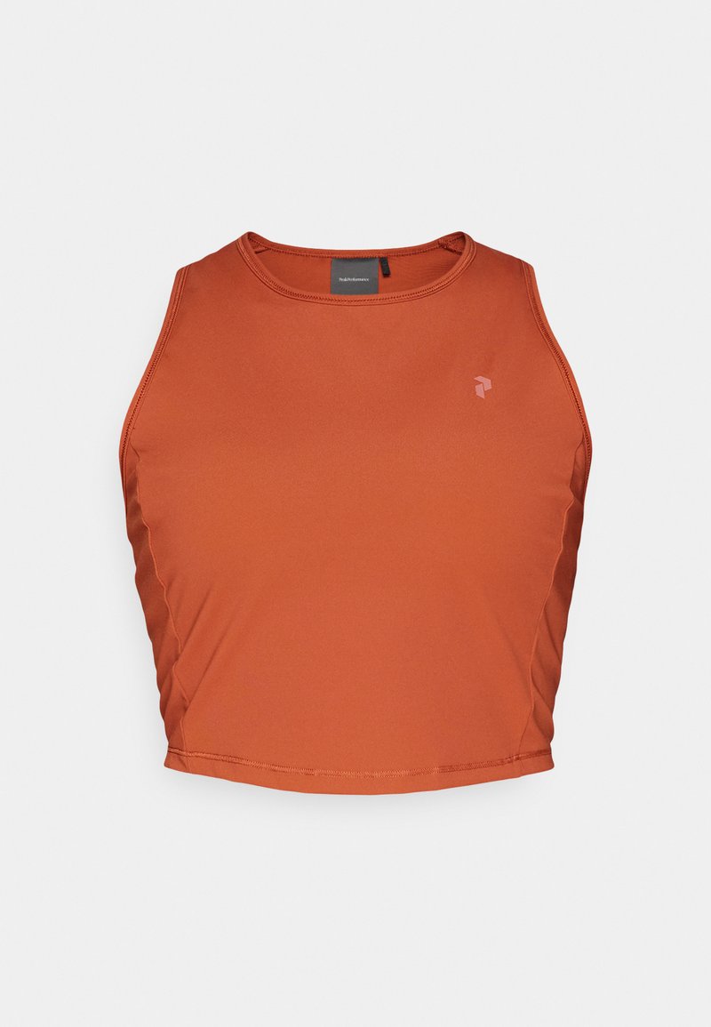 Peak Performance POWER CROPPED - Topper - spiced/kobber - Zalando.no