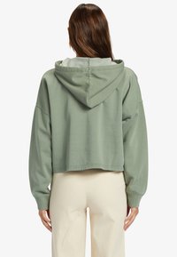 Roxy DRAKES COVE - HALF-ZIP  - Jersey con capucha - green