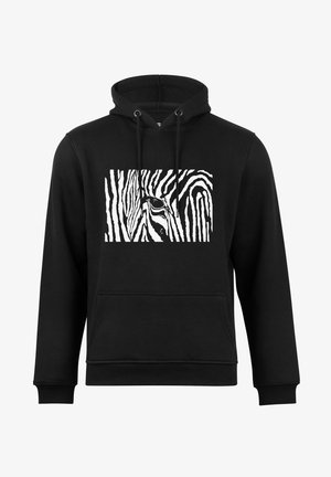 Cotton Prime ZEBRA EYE - Kapuzenpullover - schwarz