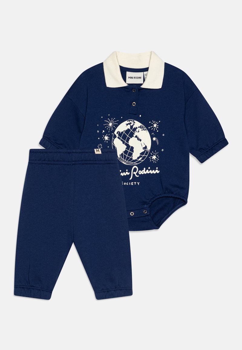 Mini Rodini BABY SOCIETY UNISEX SET - Tracksuit - blue - Zalando.ie