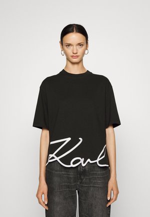 SIGNATURE - T-shirt med print - black