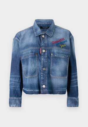 Dsquared2 MEDIUM WASH MAXI JACKET - Denim jacket - navy blue