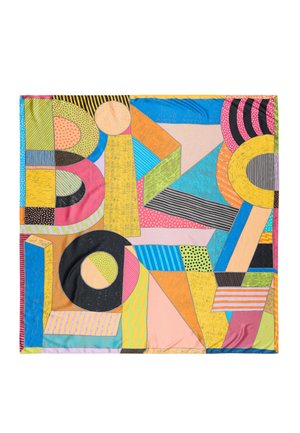 LOGO TEXTURAS Y MICROESTAMAPADOS MULTICOLOR - Foulard - amarillo