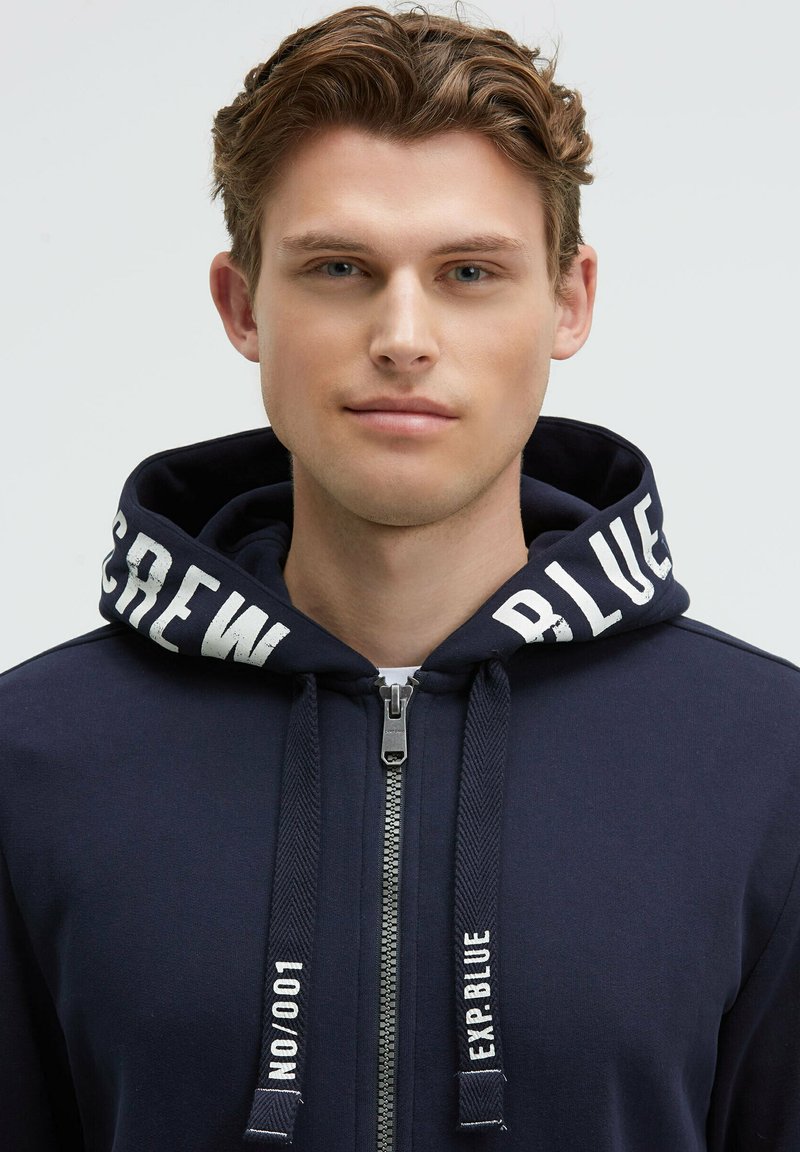 Zip Hoodie Camp David Sweatshirt Blau Camp David