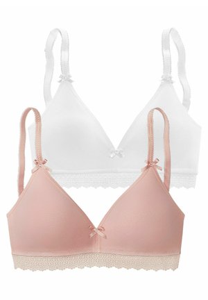 LASCANA, 2 PACK - Triangle bra - rose /weiß