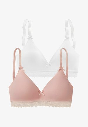 LASCANA, 2 PACK - Triangel BH - rose /weiß