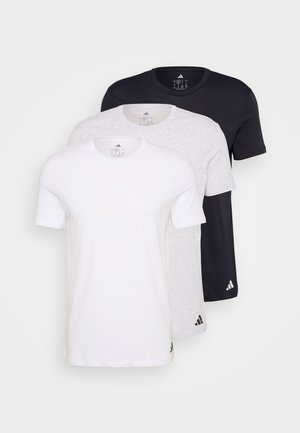 CREW NECK 3 PACK - Potkošulja - white/mottled light grey/black
