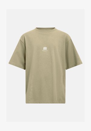 Redefined Rebel, CLYDE TEE BOXY FIT - T-Shirt print - oil green