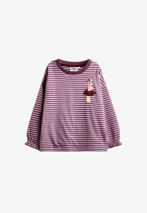 JoJo Maman Bébé, STRIPED TOP - Langærmet T-shirt - plum purple fairy