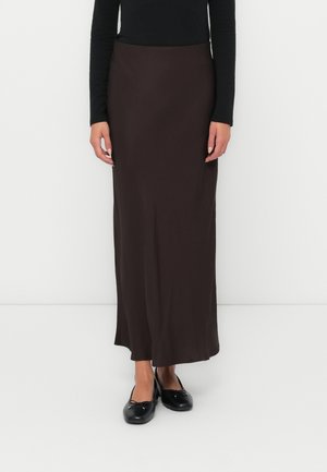 PULL ON MAXI SKIRT - A-line skjørt - terra brown