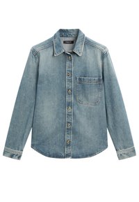 Massimo Dutti LOOSE-FITTING WITH POCKETS - Džínová bunda - blue denim