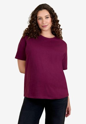 MATERNITY FIT - BOYFRIEND - Tricou basic - wine
