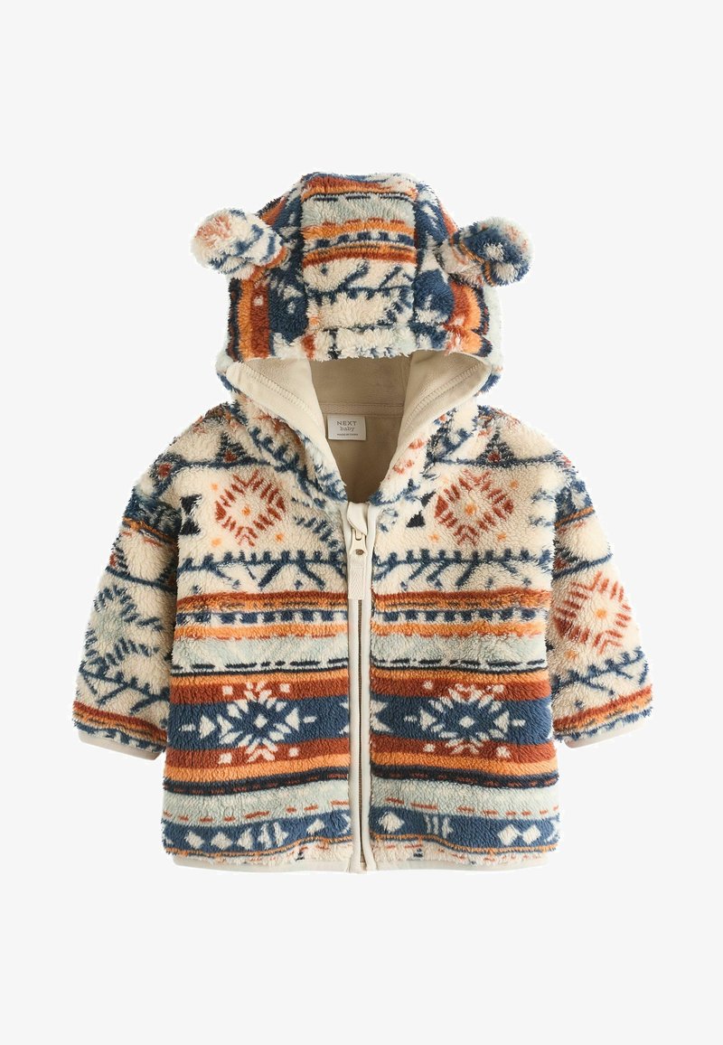 Next COSY REGULAR FIT - Flisinė striukė - blue orange print