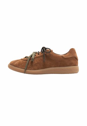 Sneakers laag - tan  suede