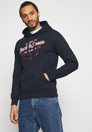 JJDENIM LOGO HOOD - Bluza - navy blazer