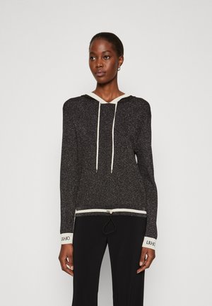 Kapuzenpullover - nero/light ivory