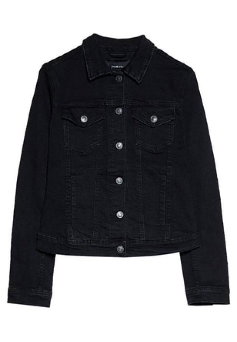 stradivarius black denim jacket