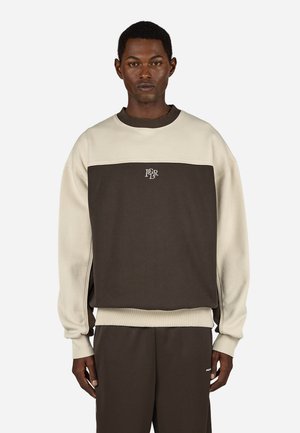 LUND - Mikina - washed walnut brown/cozy beige