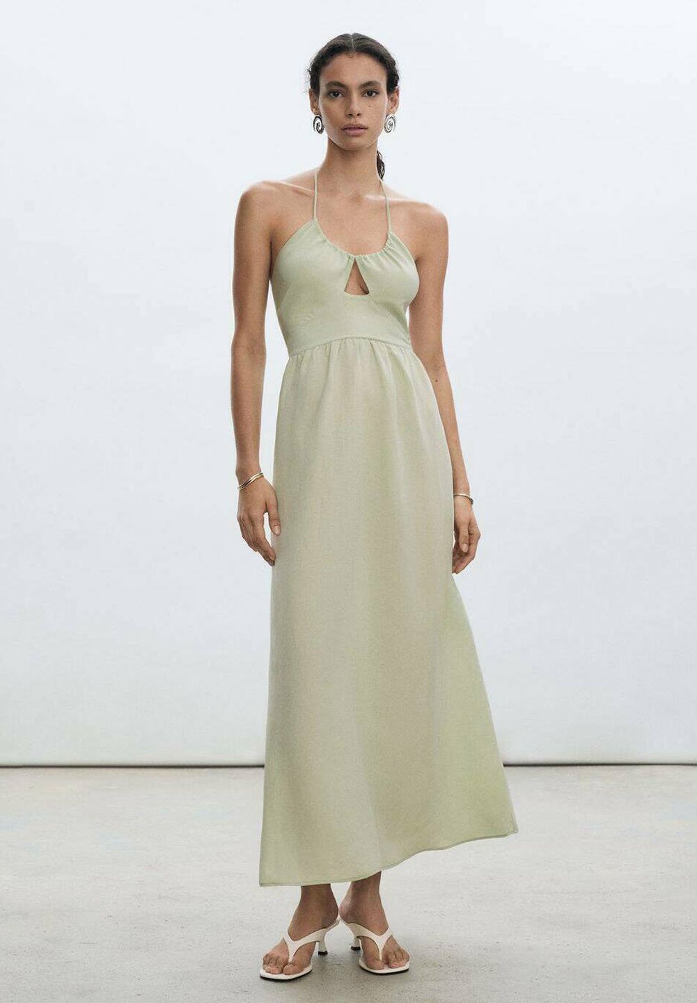Mango Maxi dress - light green - Zalando Mango Maxi dress - light green - Zalando