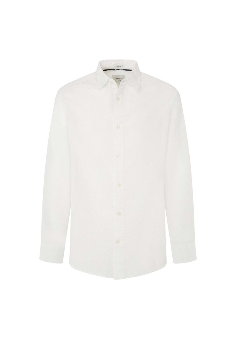 Chemise Garçon Pepe Jeans UK 6 - Blanche, Manches Longues, Coton, Occasion Très Bon état