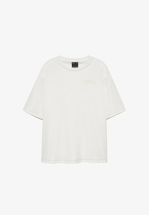 PULL&BEAR, EMBROIDERED GRAPHIC - T-SHIRT - T-shirt imprimé - white