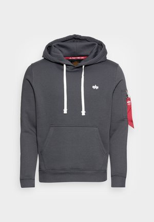 Alpha Industries HOODY UNISEX - Sweatshirt - grey black