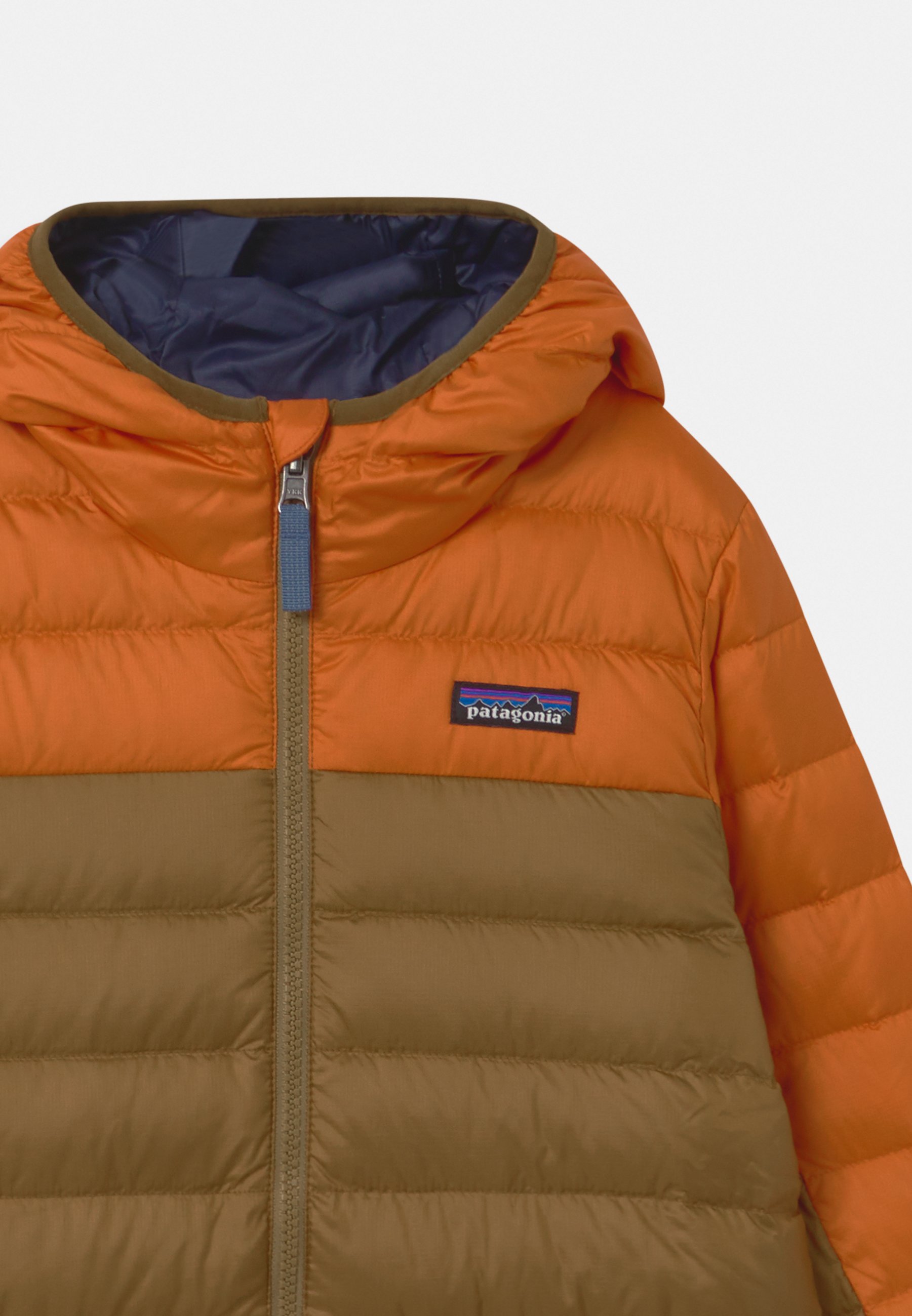 boys orange down jacket
