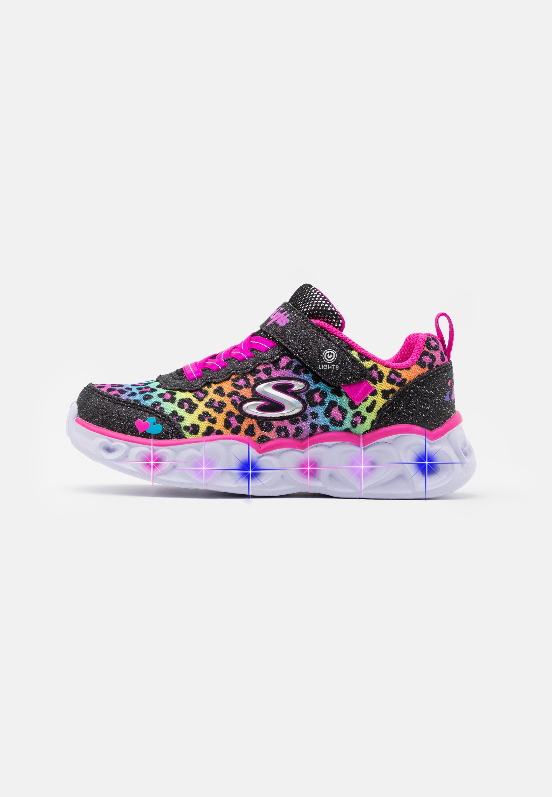 Skechers HEART LIGHTS Sneakers - black/multicolor/sort - Zalando.dk