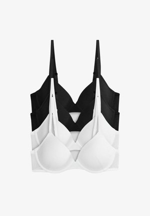 THE SET, 4 PACK - Podprsenka bez kostíc - black white