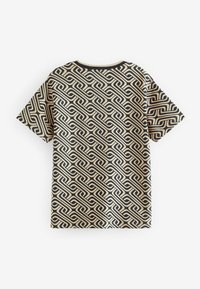 Next ALL OVER SHORT SLEEVE STANDARD - T-shirt print - black ecru chain