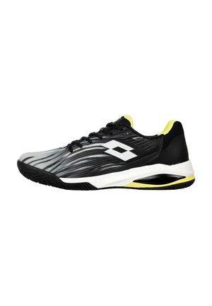 Lotto MIRAGE 200 II PRT SPD AC  - Multicourt Tennisschuh - all black all white acacia green